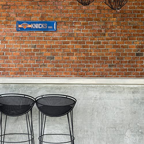NBA Basketball Metal Street Sign - 4" x 15" Durable Aluminum