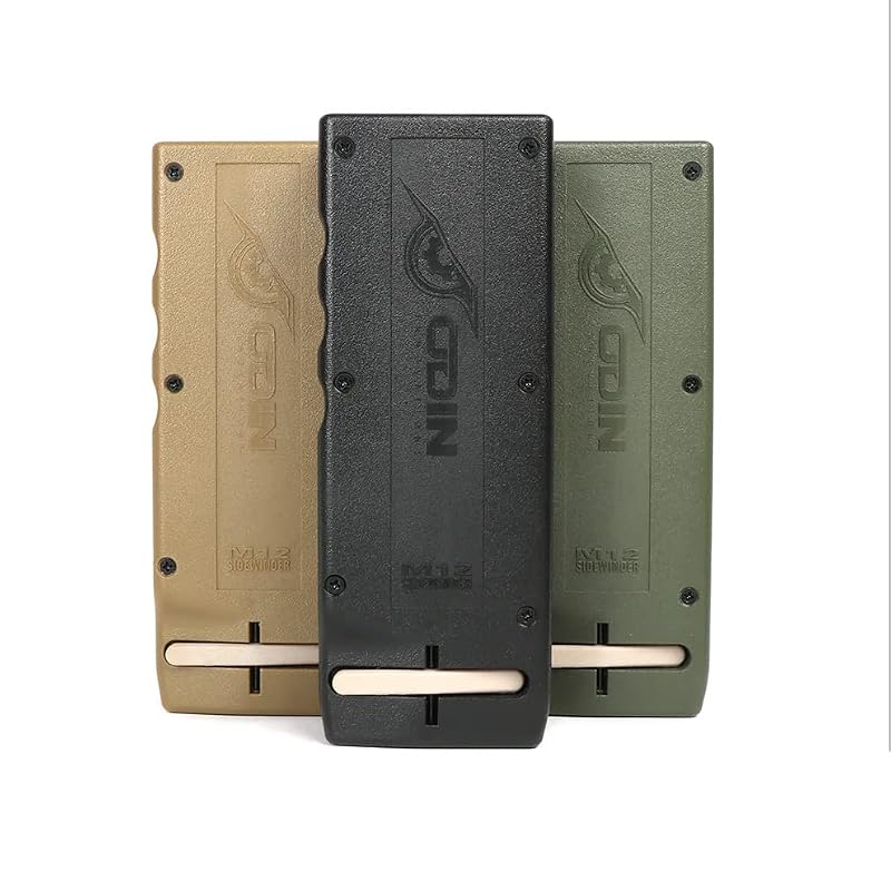 M12 Sidewinder Airsoft BB Speed Loader - Black, 1600 Round Capacity