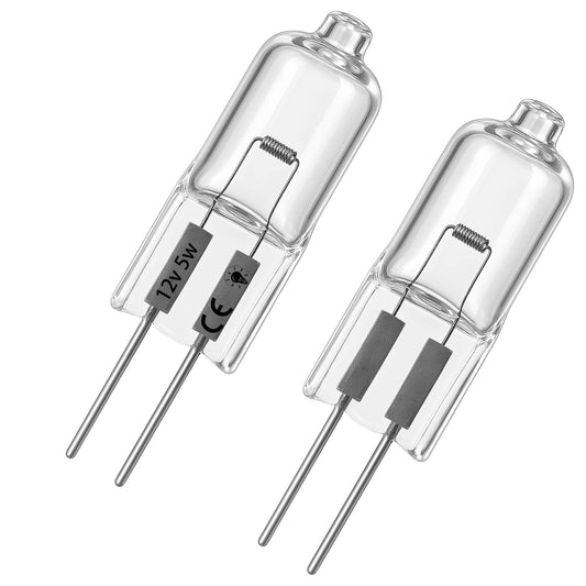 SANJOON 64405 12V Halogen Bulb 5W 55 Lumens T4 Halogen Transparent Bulb, Replace G4 Dual Pin Base, Compatible with Indoor Embedded Lighting, Track Lighting