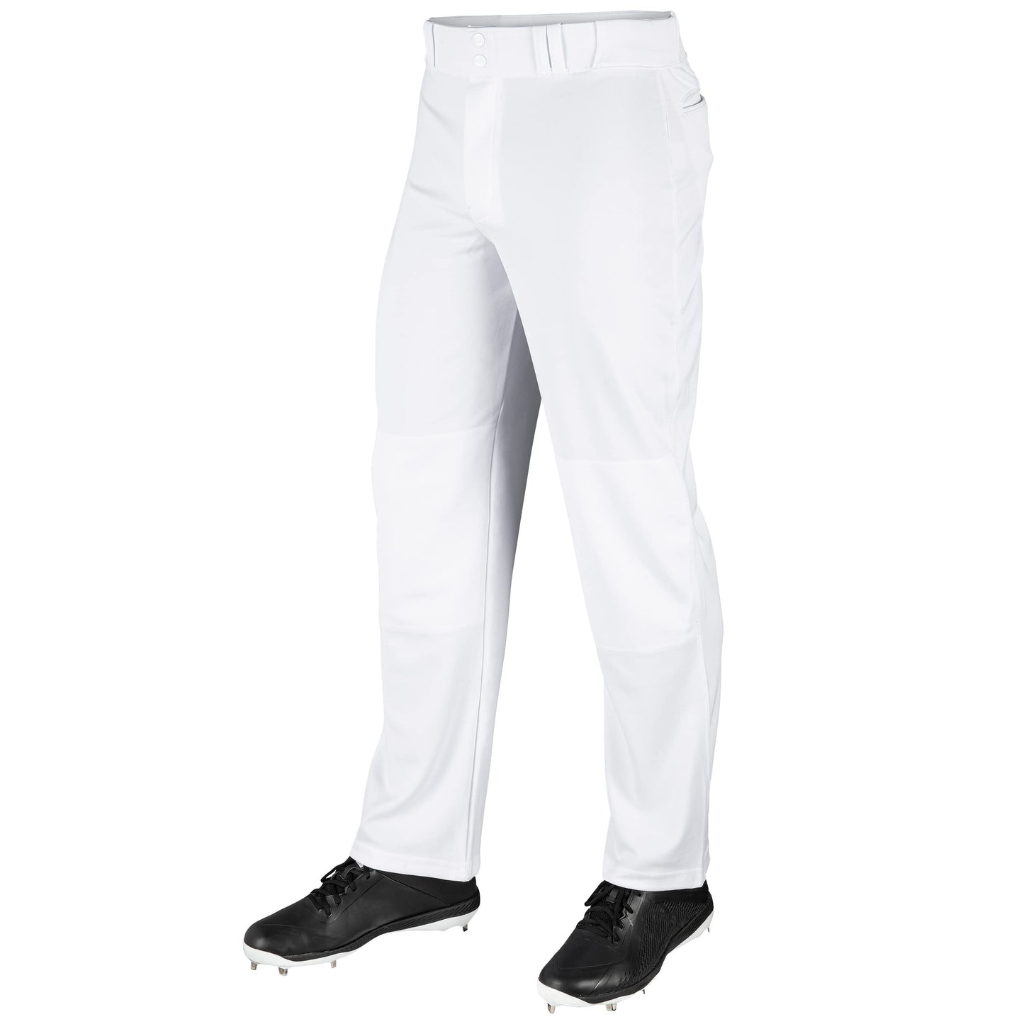 CHAMPRO boys Youth MVP Open Bottom Relaxed Fit Baseball Pant, White, X-Small