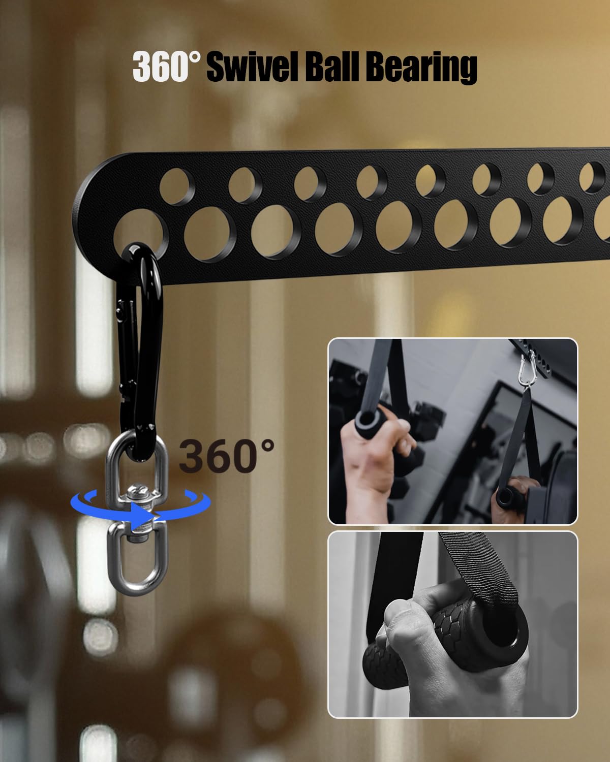 Multi-Grip LAT Pulldown Bar for Home Gym, Lat Pull Down Attachment