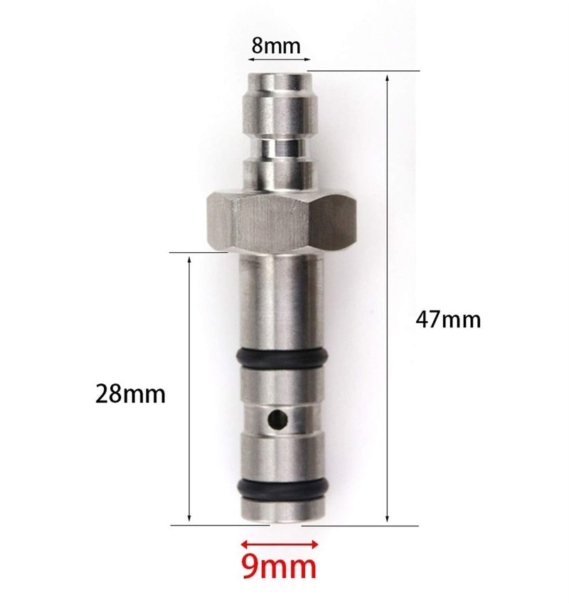 Air Gun Rifle Paintball PCP Filling Probe Quick Filling/Charging Probe Adaptor for evanix, Logun, Webley, FX Hatsan 9mm OD for Filling Hole（Color:Quick Couple Probe）