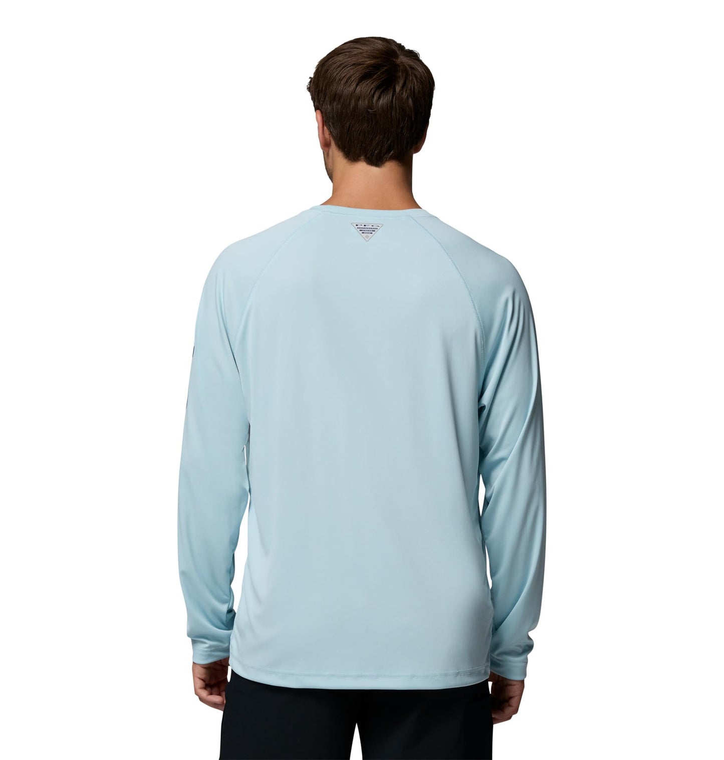 Columbia Men's PFG Terminal Tackle Long Sleeve Fishing Shirt, Marine Light/Nocturnal Logo, 3X