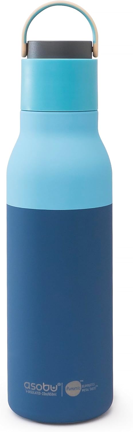 Metro Water Bottle - Double-Lined Insulated Design | Keeps Drinks Cold for 24hrs - 22oz/650ml, BPA Free