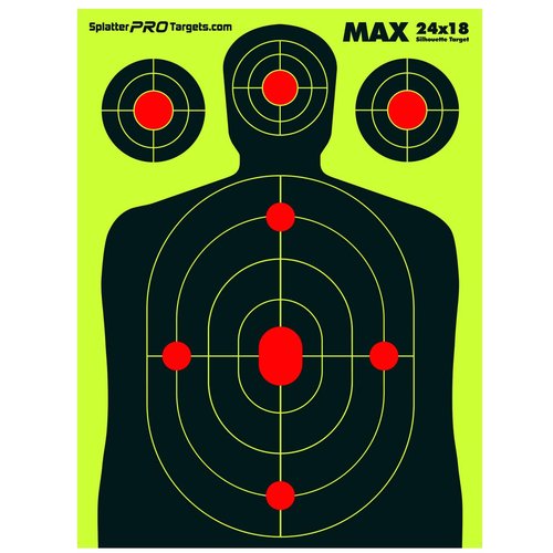 18x24 Extra Large Splatter Targets. Two Color Splatter to Easily See Your Shots! Bright Fluorescent Yellow and White Splatter. (10.)