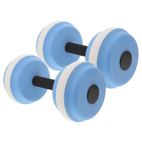LIOOBO Aquatic Exercise Dumbells: Water Dumbbells Set, Water Exercise Foam Dumbbells, Water Fitness Dumbell for Pool Use Blue 1 Pair