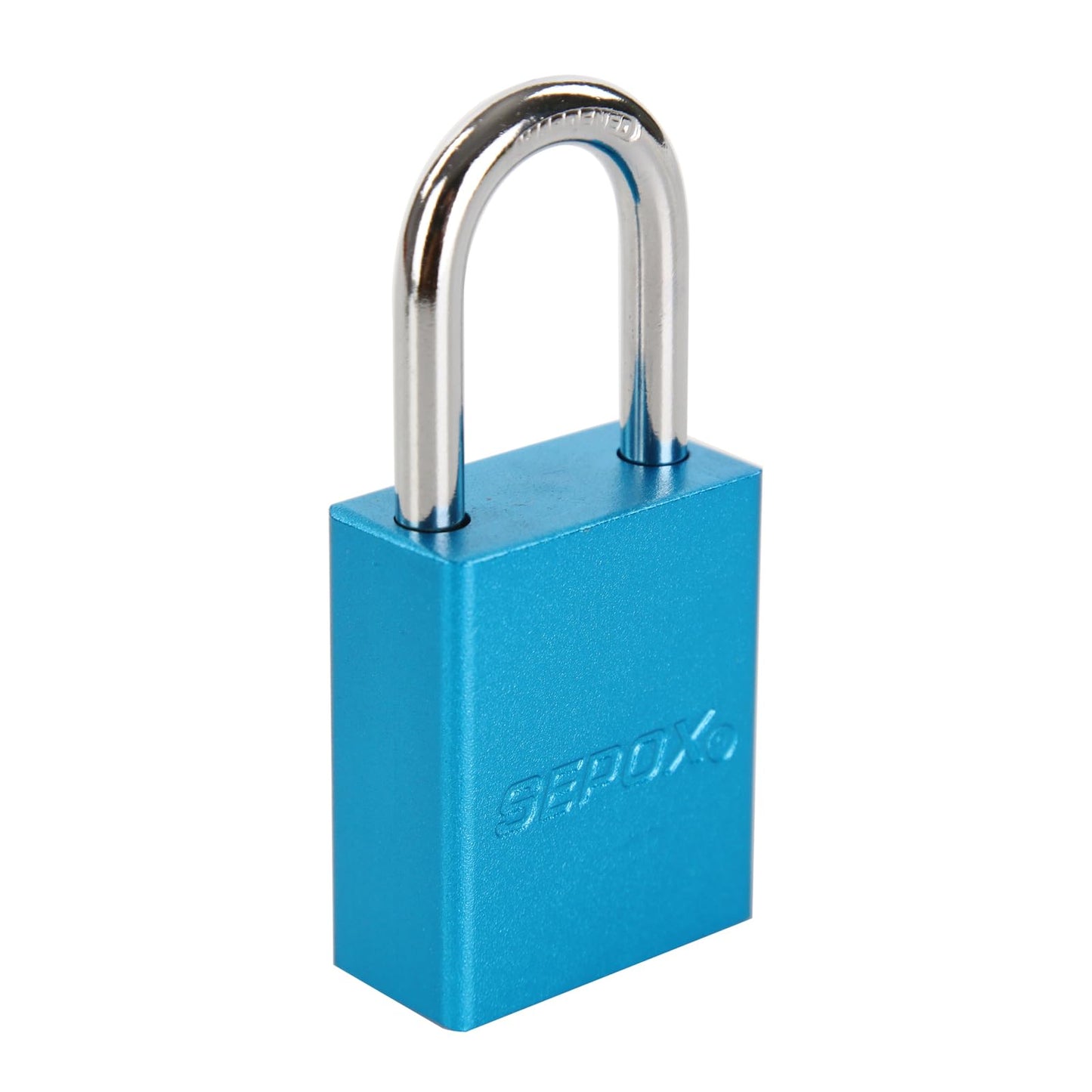 SEPOX® Ultra-Durable & Anti-Rust Outdoor Blue Aluminum Padlock - 38mm 1-1/2" with Long Shackle & 3 Big Different Keys Ideal for Gate, Storage, Locker, Fence and Lock-Out, High Security