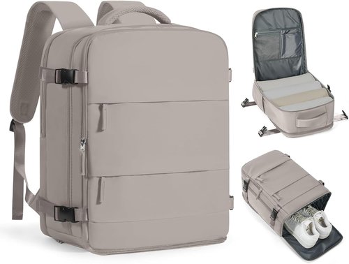 Large Travel Backpack - Flight Approved Carry-On Bag | 18x14x8 Inches - Ideal for Men & Women