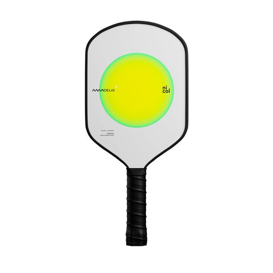 Pickleball Paddle by Nicol - Amadeus 16MM | Precision Carbon Fiber for More Spin & Control | Faster Swings | Lightweight Racket, High-Performance Paddles with Enhanced Sweet Spot (Green)