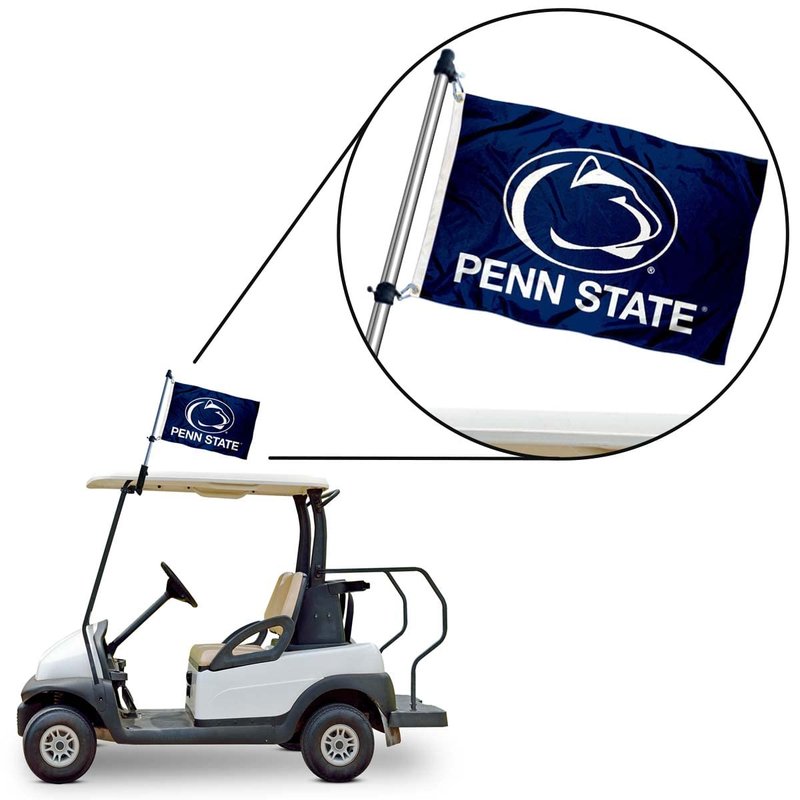 Penn State Nittany Lions Golf Cart Flag Pole and Holder Mounting Bracket