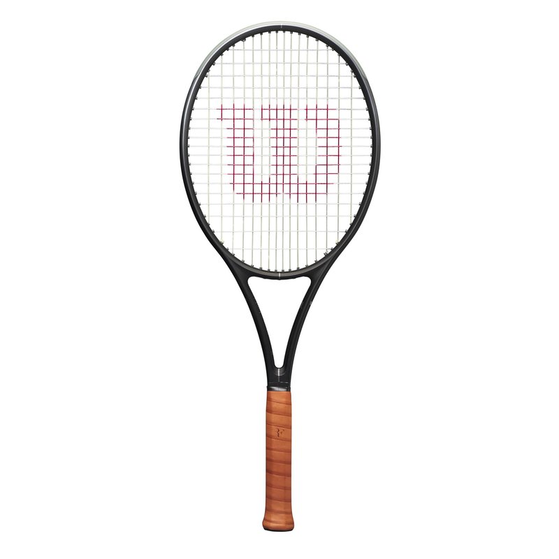 Wilson RF 01 Pro Strung Performance Tennis Racket - Grip Size 2-4 1/4", Strung with Sensation 16 Natural at Mid Range Tension