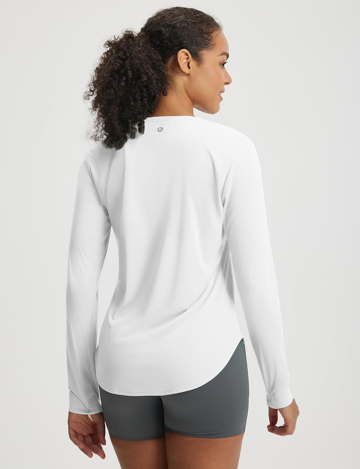 Baleaf Women's Long Sleeve V-Neck Sun Shirt - UPF50+ Lightweight Quick-Dry UV Protection Top for Hiking & Running