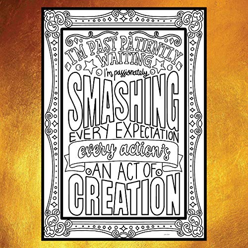 Rise Up Hamilton Inspired Coloring Pages Set of 4 - Broadway Musical Merchandise