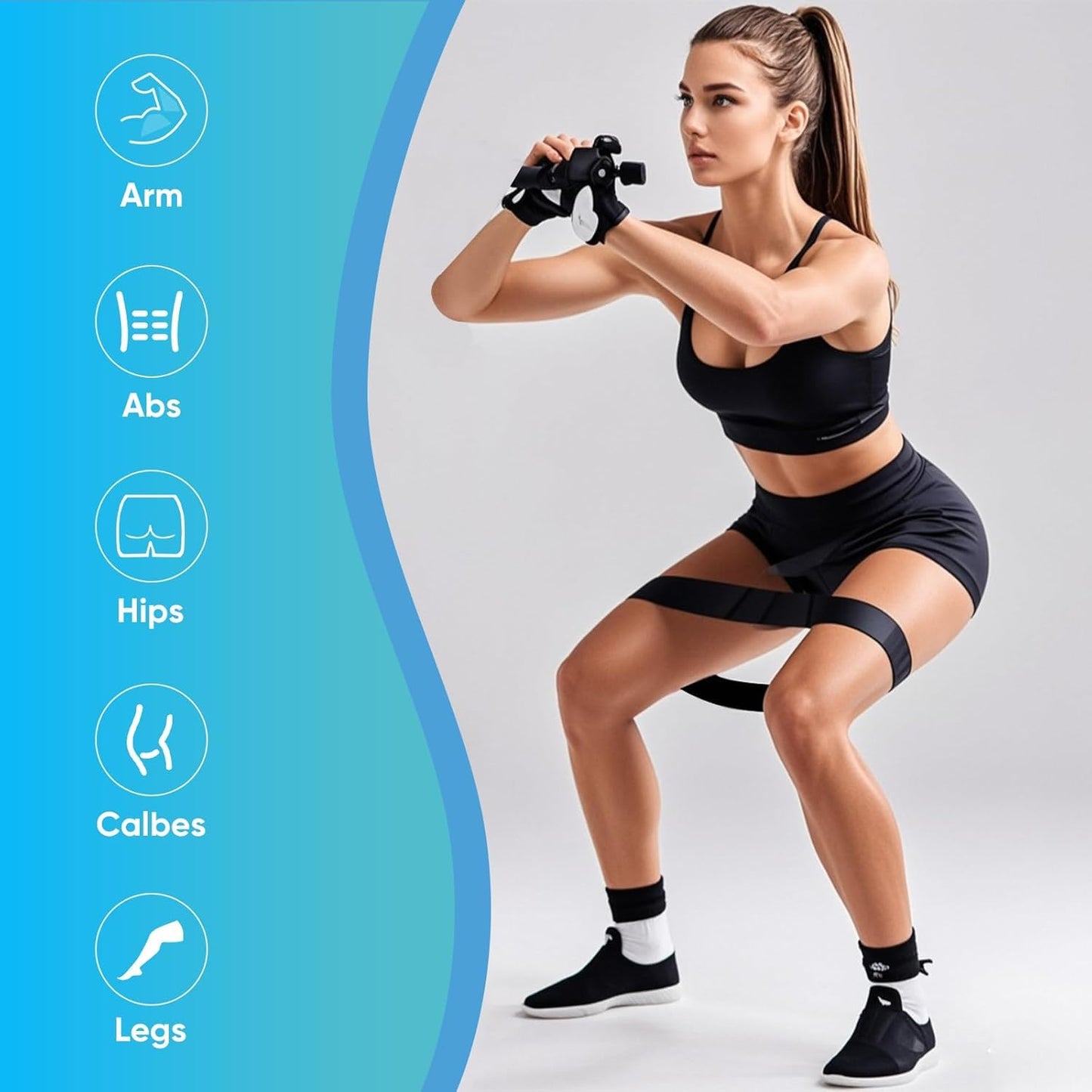 LSLCQW Resistance Bands Set for Men and Women, Pack of 5 Different Levels Elastic Band for Home Gym Long Exercise Workout – Great Fitness Equipment for Training (Assorted)
