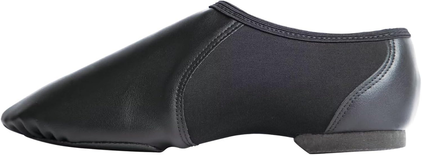 Skiennix Jazz Shoes - Soft Vegan Leather Dance Slippers for Kids | Toddler to Big Kid Sizes
