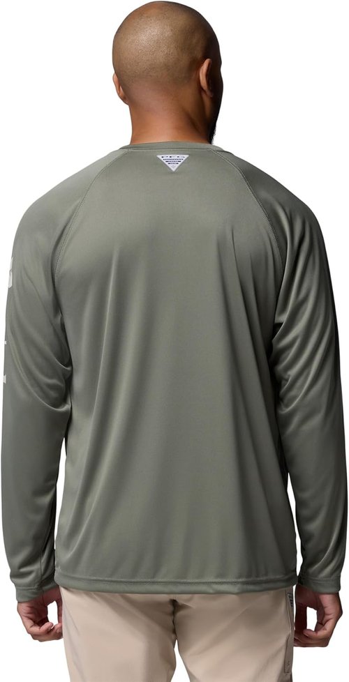 Columbia Men's PFG Terminal Tackle Long Sleeve Fishing Shirt - Quick-Dry, Lightweight, Blue