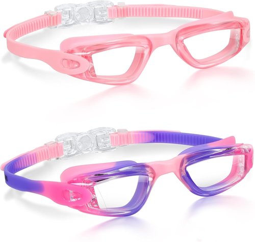 Aegend Swim Goggles for Kids | Anti-Fog, UV Protection & Comfort Fit for Ages 3-14