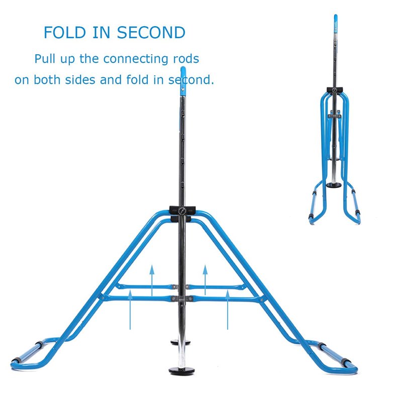 WATBKHE Kids Gymnastics Bar Gymnastic Equipment for Home Adjustable Height Gymnastic Training Bar Gymnastic Stuff for 3-7 Years Old Girls (Blue)