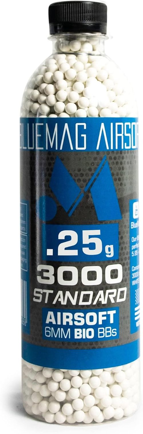 Biodegradable 6mm Airsoft BBs | .25g 3000 Count - Seamless Finish for All 6mm Airsoft Guns