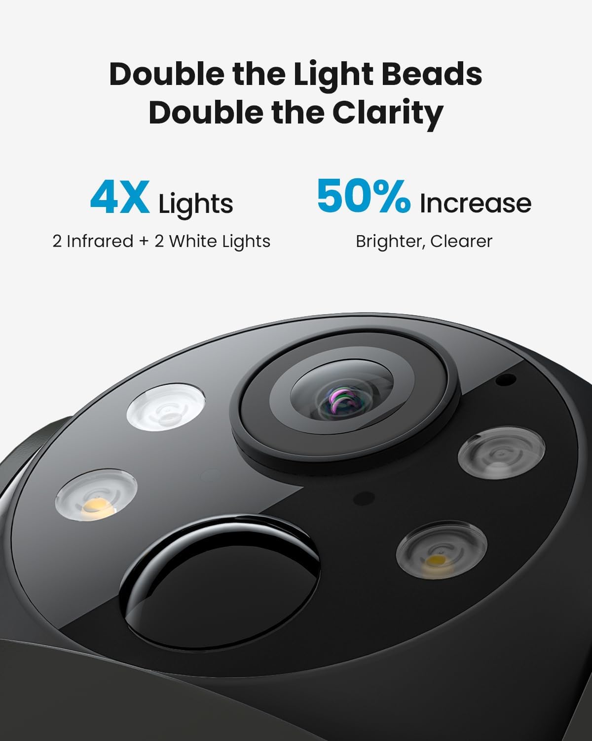 2K Solar WiFi Security Camera - Wireless Outdoor Surveillance with 360° PTZ & Night Vision