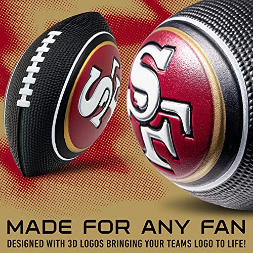 Kids Foam Football - 8.5" Soft PU Ball with 3D Team Logos