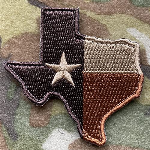 Die-Cut Tactical Texas Patch - Subdued Red/White/Blue