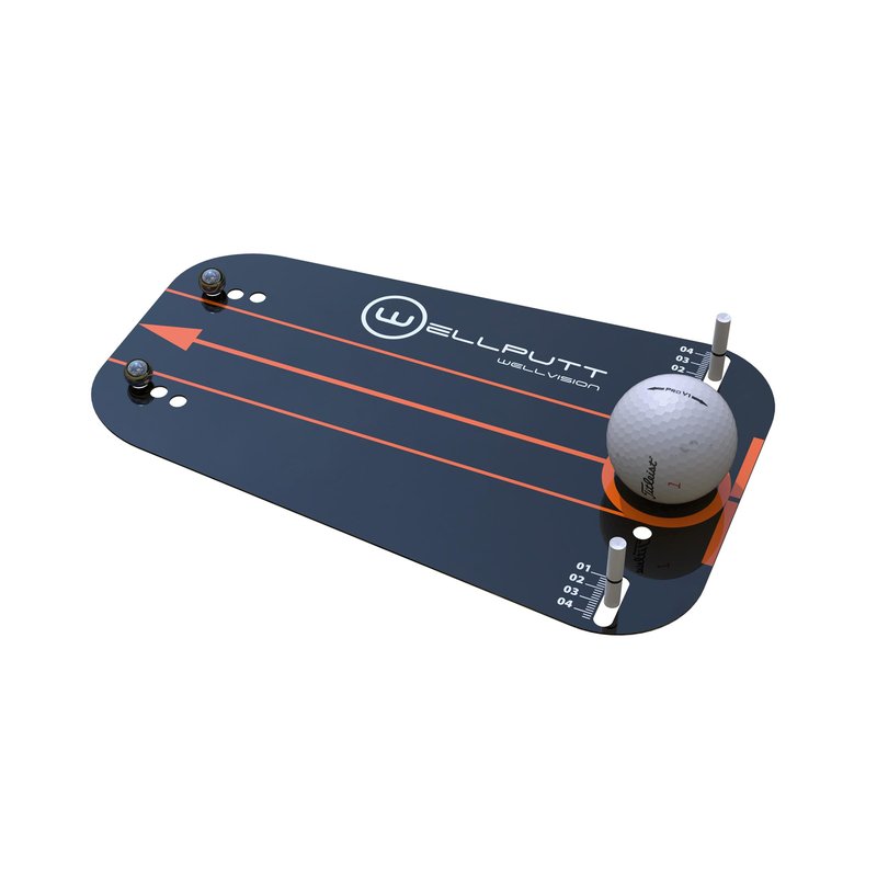 WELLPUTT - Wellvision Putting Mirror - Ultra Thin One Piece Stainless Steel Training Aid