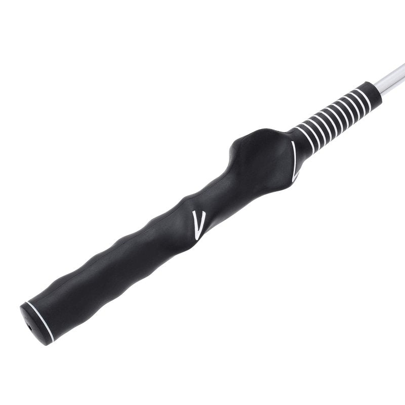Mile High Life Golf Tempo Trainer | Golf Grip Trainer | Golf Swing Training Aid | Two Weight Configuration Options | for Right-Handed Golfer
