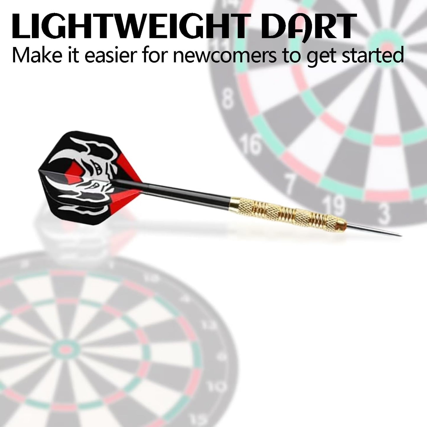 Professional Steel Tip Darts Set by [Brand Name] - 18 Metal Darts with 24 Unique Flights for Dart Boards