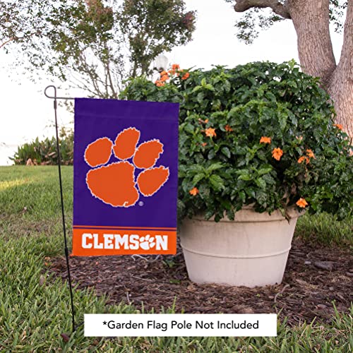 Clemson University Garden Flag - 12x18 in Double-Sided Design A