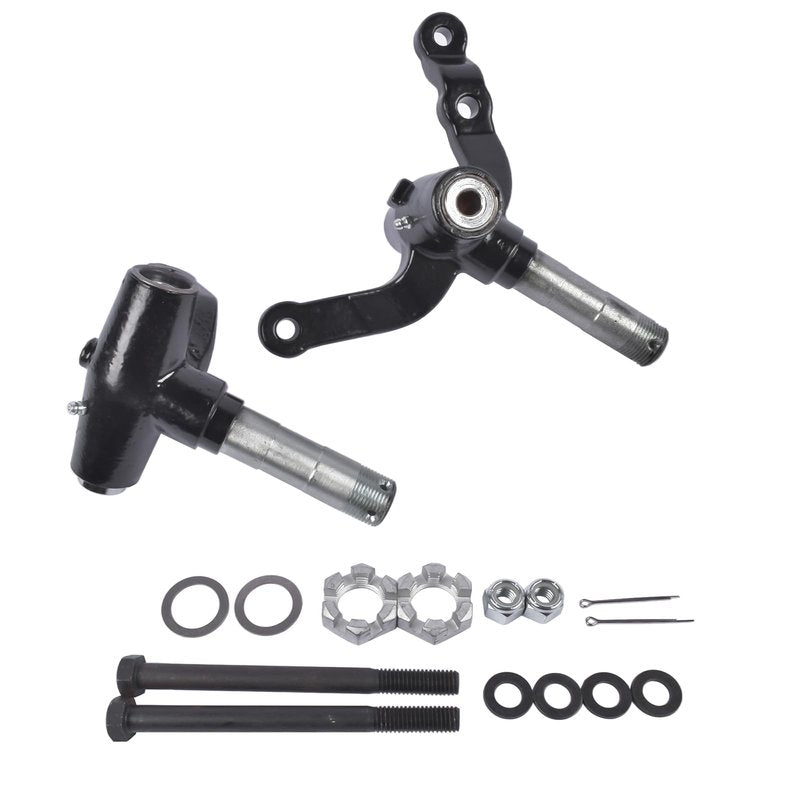 Niyako Golf Cart Spindle Front End Repair Kit, Passenger Side and Driver Side Spindle Assembly, Replacement# 70673-G02 70942-G02 Fit EZGO TXT/PDS 2001.6-Up Electric and Gas Golf Carts