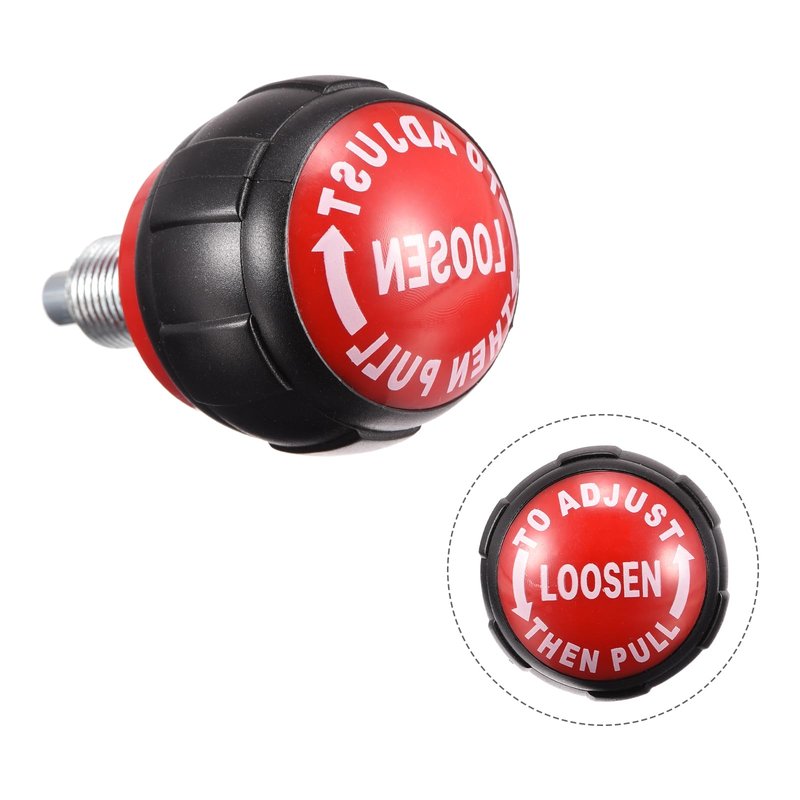 uxcell Fitness Equipment Pull Pin Spring Knob, M16 x 1.5, Black Red, 6pcs