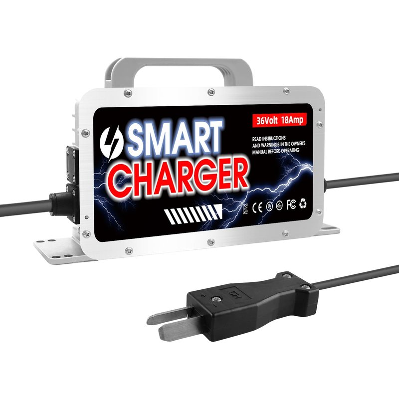 Entrinomy 15 AMP 48 Volt Golf Cart Charger for EZGO RXV & TXT with 3 Pin Triangular Plug-Lead Acid Battery Charger, IP67 Waterproof & Fast Heat Dissipation