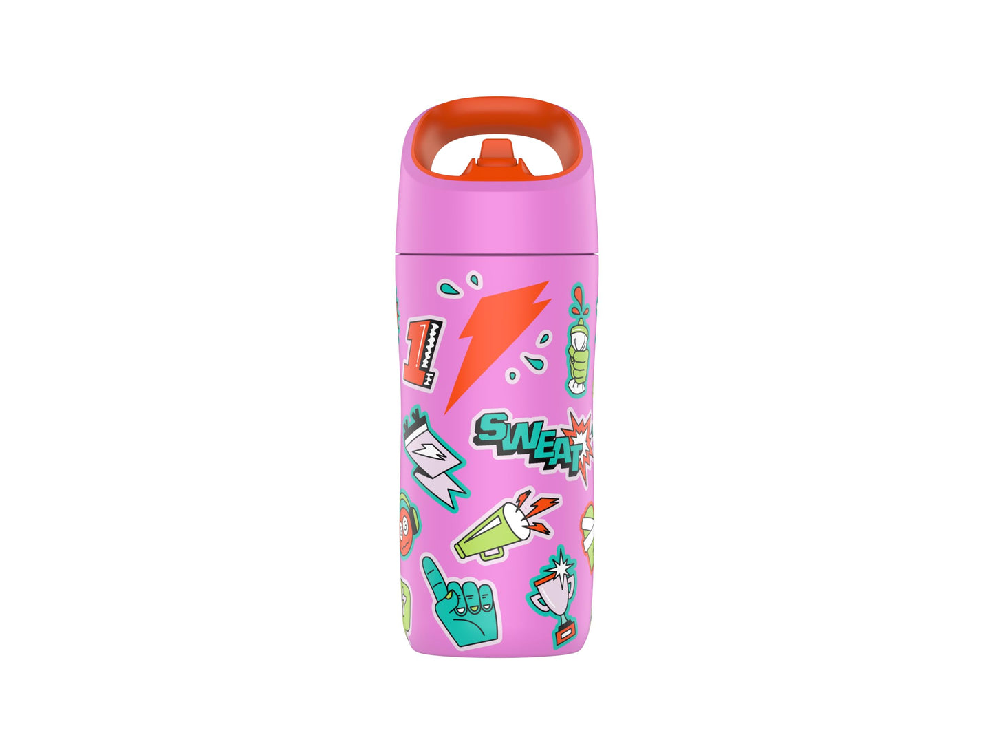 Gatorade Kids' Rookie Metal Water Bottle, 12oz, Stainless Steel Bottle, Double-Wall Insulation, Vacuum Insulated, Thermo Mug (Pack of 6)