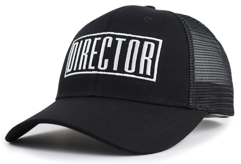 Director Gifts for Women Men, Director Filmmaker Trucker Hat for Dad Mom, Aspiring Filmmakers Mesh Snapback Baseball Cap, Birthday Gift for Papa Mama Black