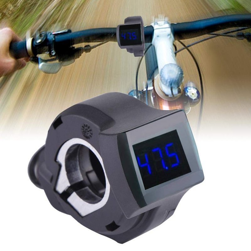 Electric Voltage Display, Scooter Thumb Throttle Assembly with LCD Battery Voltage Display
