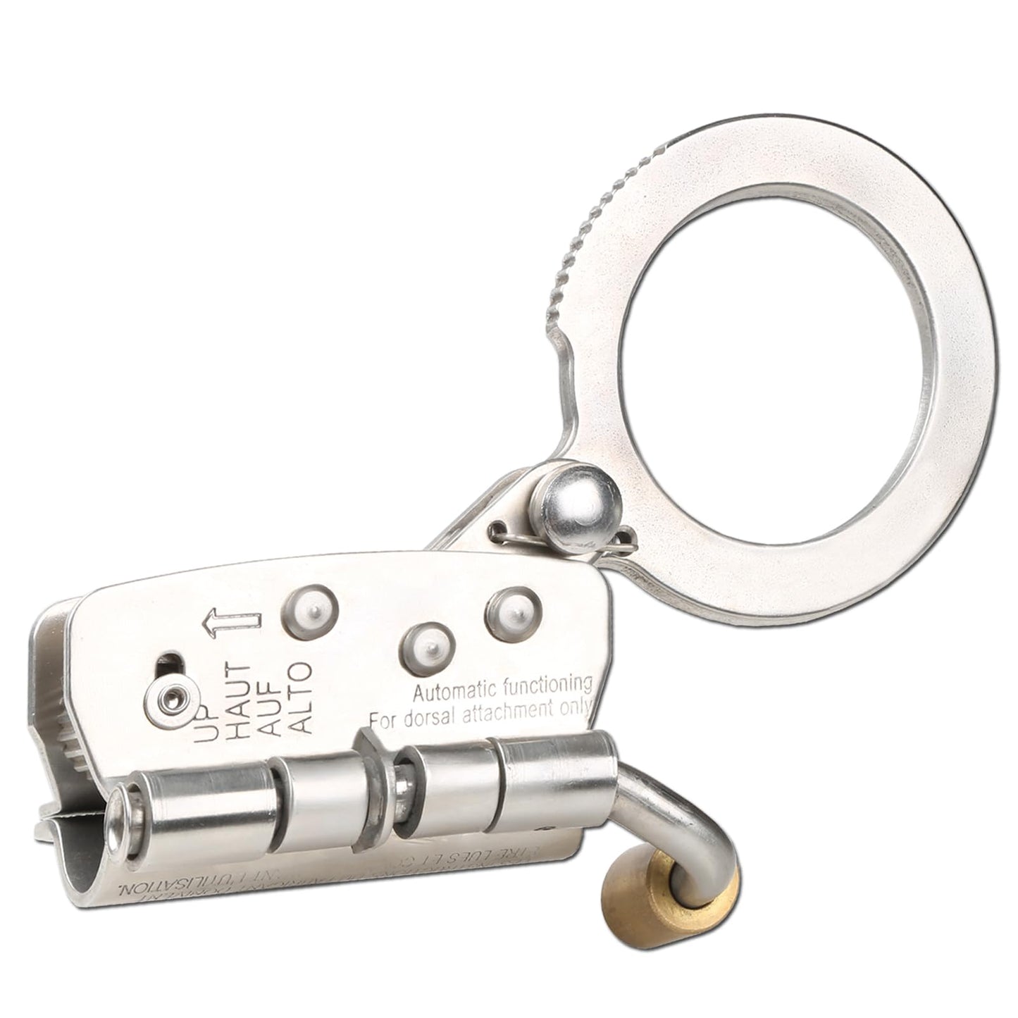 FHFallArrest Stainless Steel Anti Panic Trailing Rope Grab, for 5/8" Rope Diameter Fall Protection