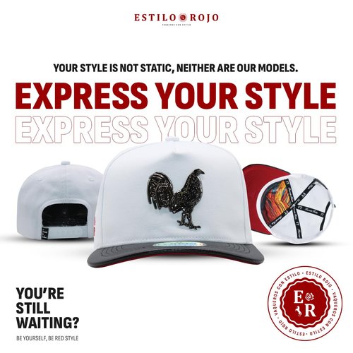 Ferreti - Hats - Gorra - Original - Sombrero - Snapback - Adjustable Fit - Premium Embroidered Patch - El Gallo Design - Black Gray