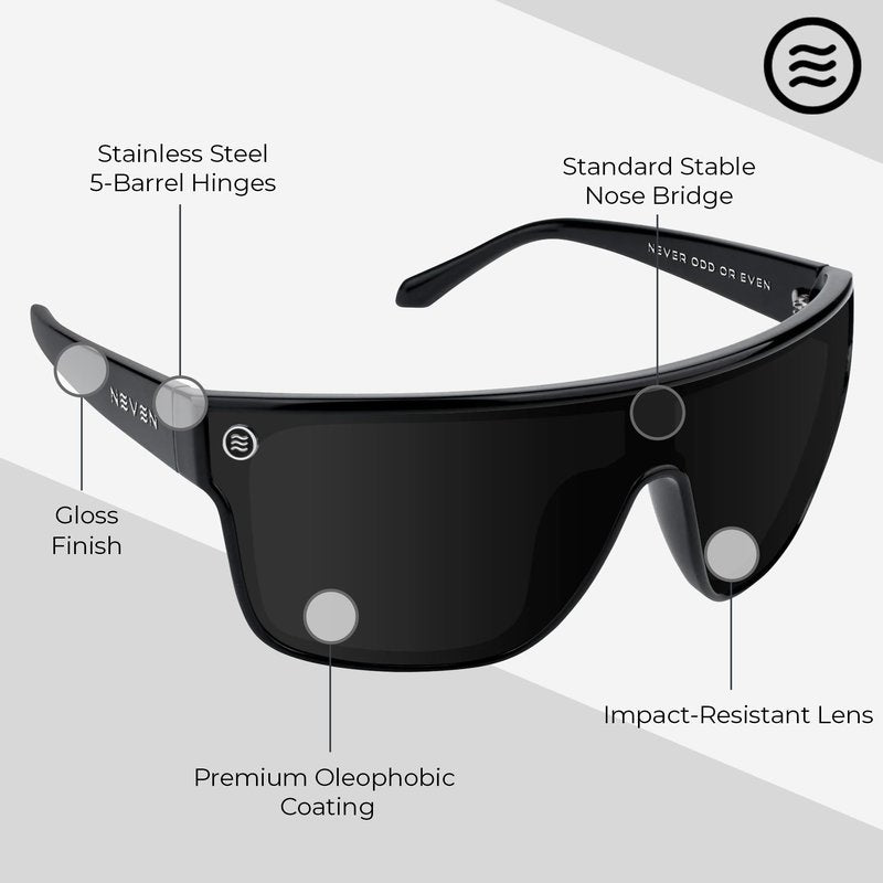 NEVEN Rella Women’s Polarized Sunglasses - Bold Wrap Around Glasses - Beach Sunglasses for Beach Volleyball, Seaside Selfies