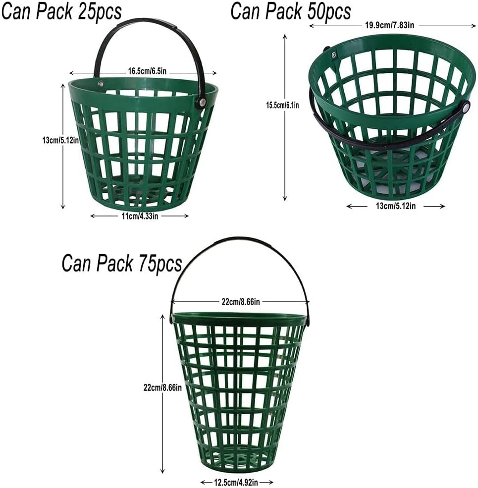 ZLY Golf Ball Basket - Durable Golf Ball Container with Handle | Perfect for Stadium Accessories