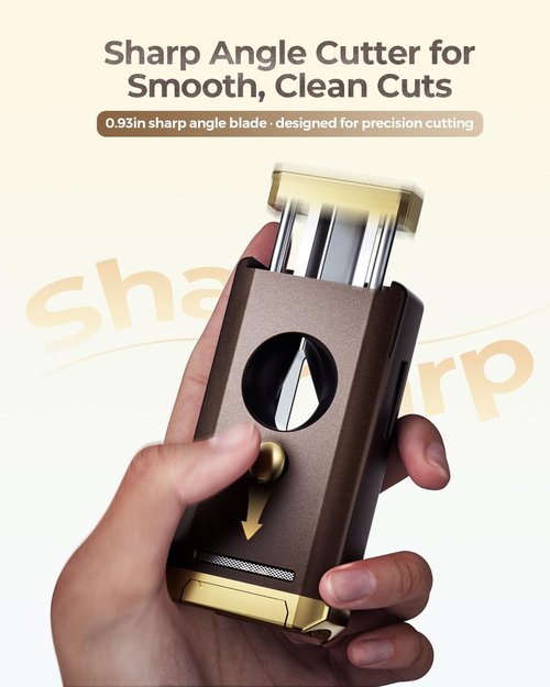 All-in-one Torch Lighter with Holder, Pop Out Cutter, and Dual Jet Flame, Gifts for Men, Multi-Functional Lighter Accessories, Adjustable & Windproof Flame, Refillable Butane Lighter for Travel