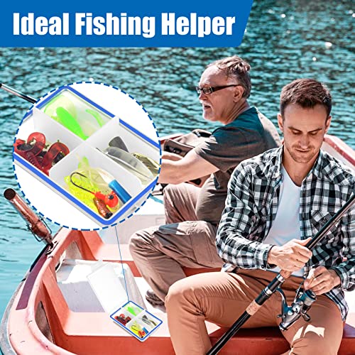 Mini Waterproof Tackle Organizer - 4 Pcs Fishing Box 4in x 2.5in x 1in