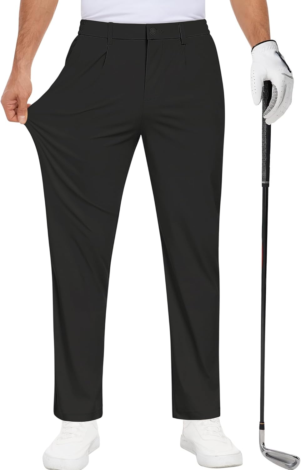 Skiennix Men's Golf Pants - Stretchy Casual Dress Slacks with 5 Pockets | Lightweight & Comfortable