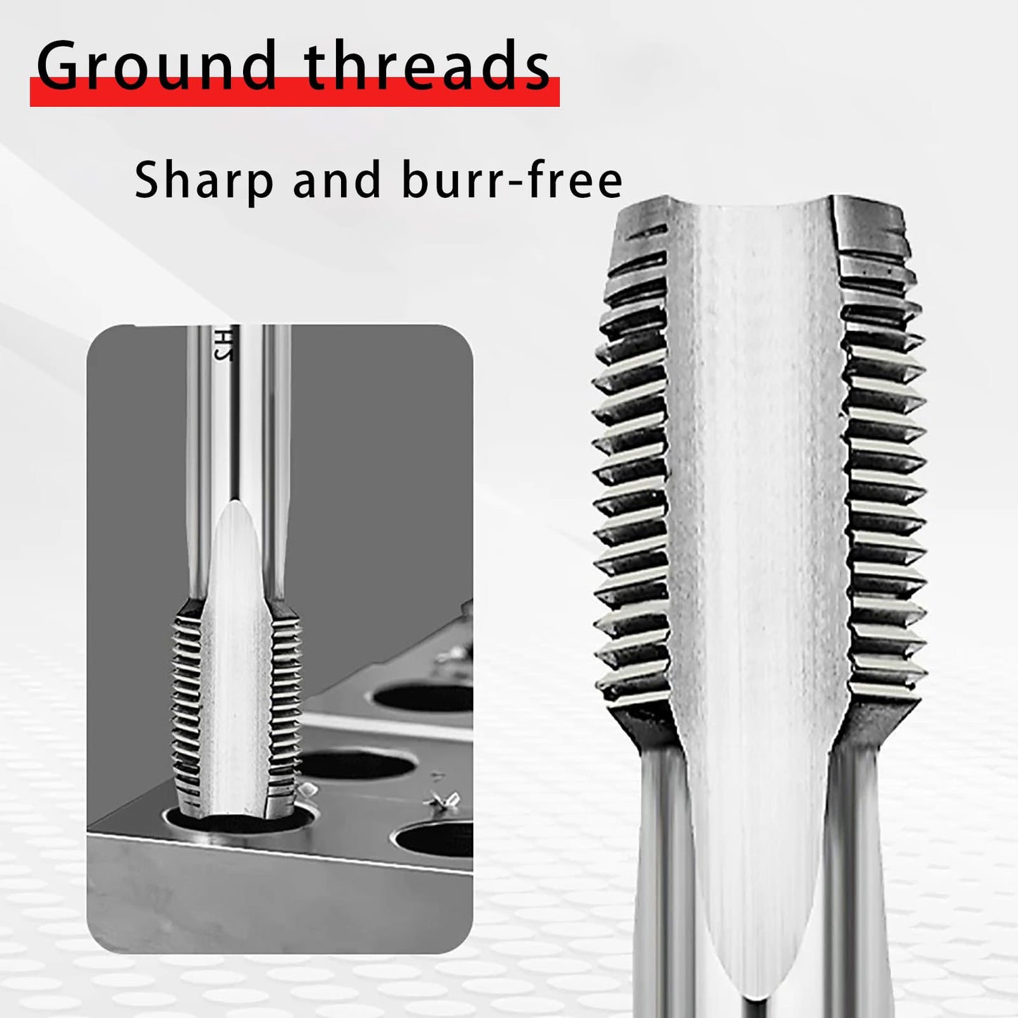 M14 x 1.25mm Thread Tap – HSS 6542 Extra Long Metric Machine Taps, 160mm (6.3") for Heavy-Duty Industrial Threading on Shafts and Casings (1Pc)