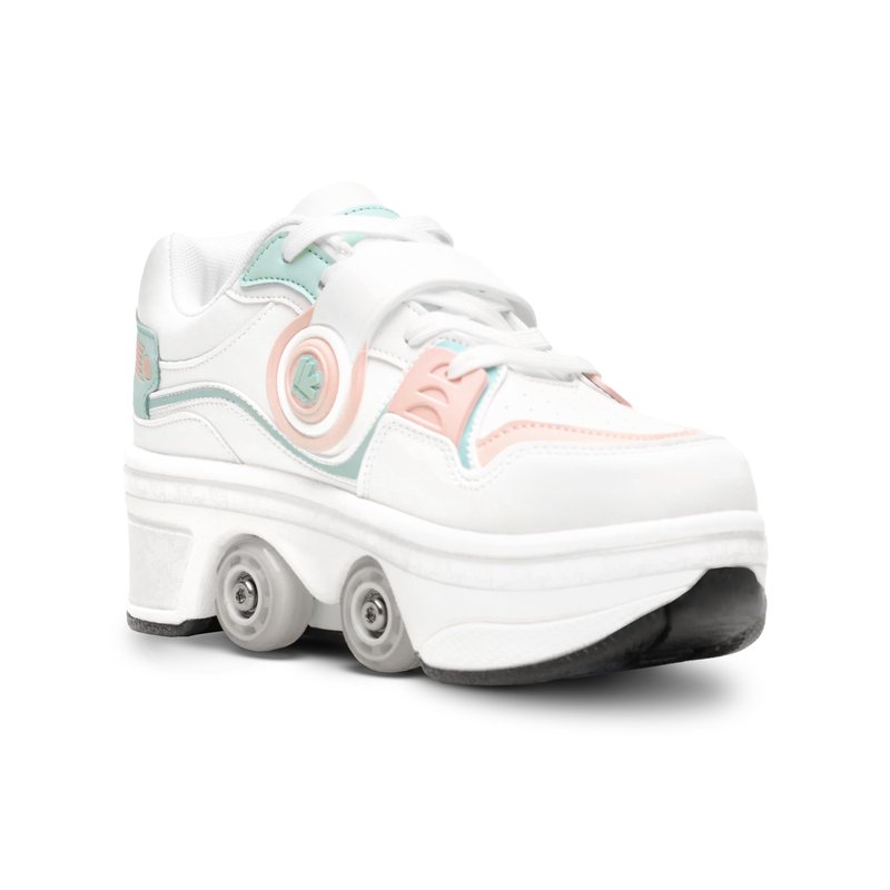 Pairduck Roller Skates for Women - Retractable Roller Shoes 2-in-1 for Indoor & Outdoor Skating with Adjustable Wheels