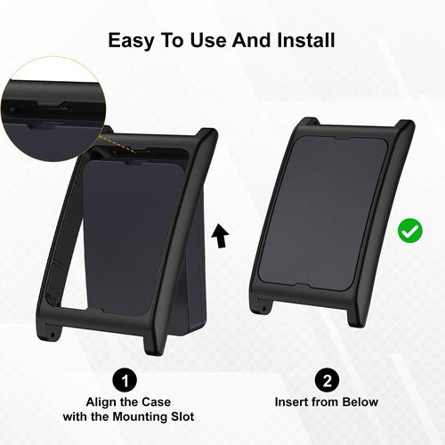 Vigamen 2 Pack Hard PC Case Compatible with Amazfit Helio Strap Fitness Tracker,Protective Frame for Women Men,Black Cover for Amazfit Helio