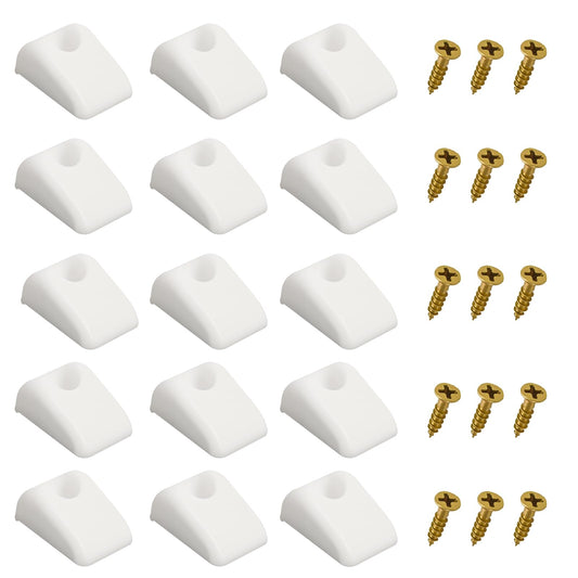 15 Pcs Plastic Cabinet Drawer Bumpers, Drawers Slide Spacers, Hardware Furniture Drawer Slide Bumper for Roll Out Shelves, Pull Out Shelf for Pantry, Cabinets Sliding Door Hardware