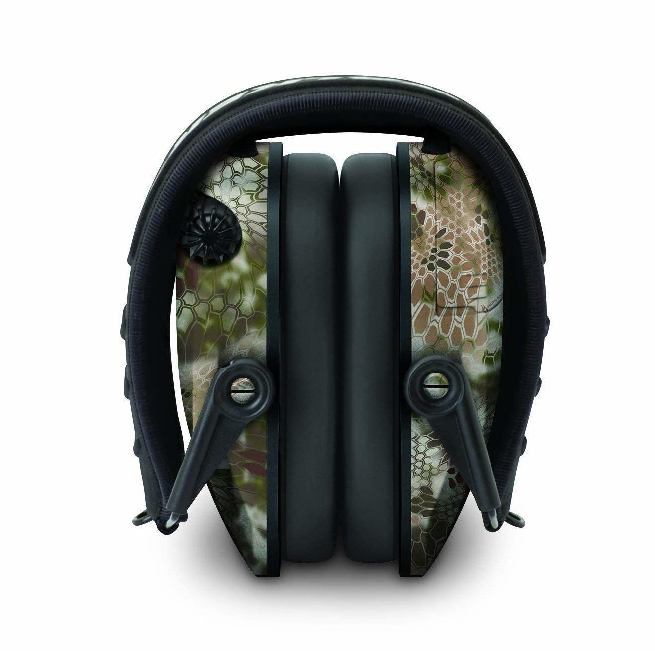 Walkers Razor Slim Electronic Muff with Case and Shooting Glasses (Kryptek Camo)