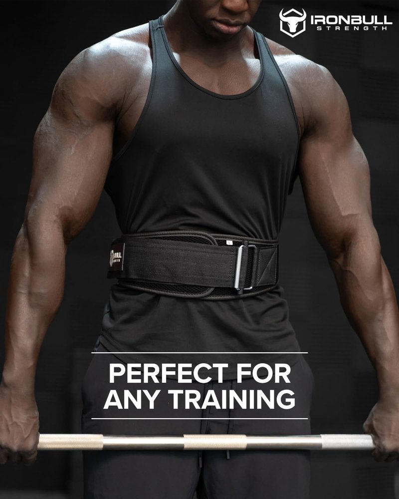 Weight Lifting Belt For Men and Women - 6 Inch Auto-Lock Weightlifting Back Support, Back Belt for Lifting, Fitness, Strength Training and Powerlifitng (Large, Black)