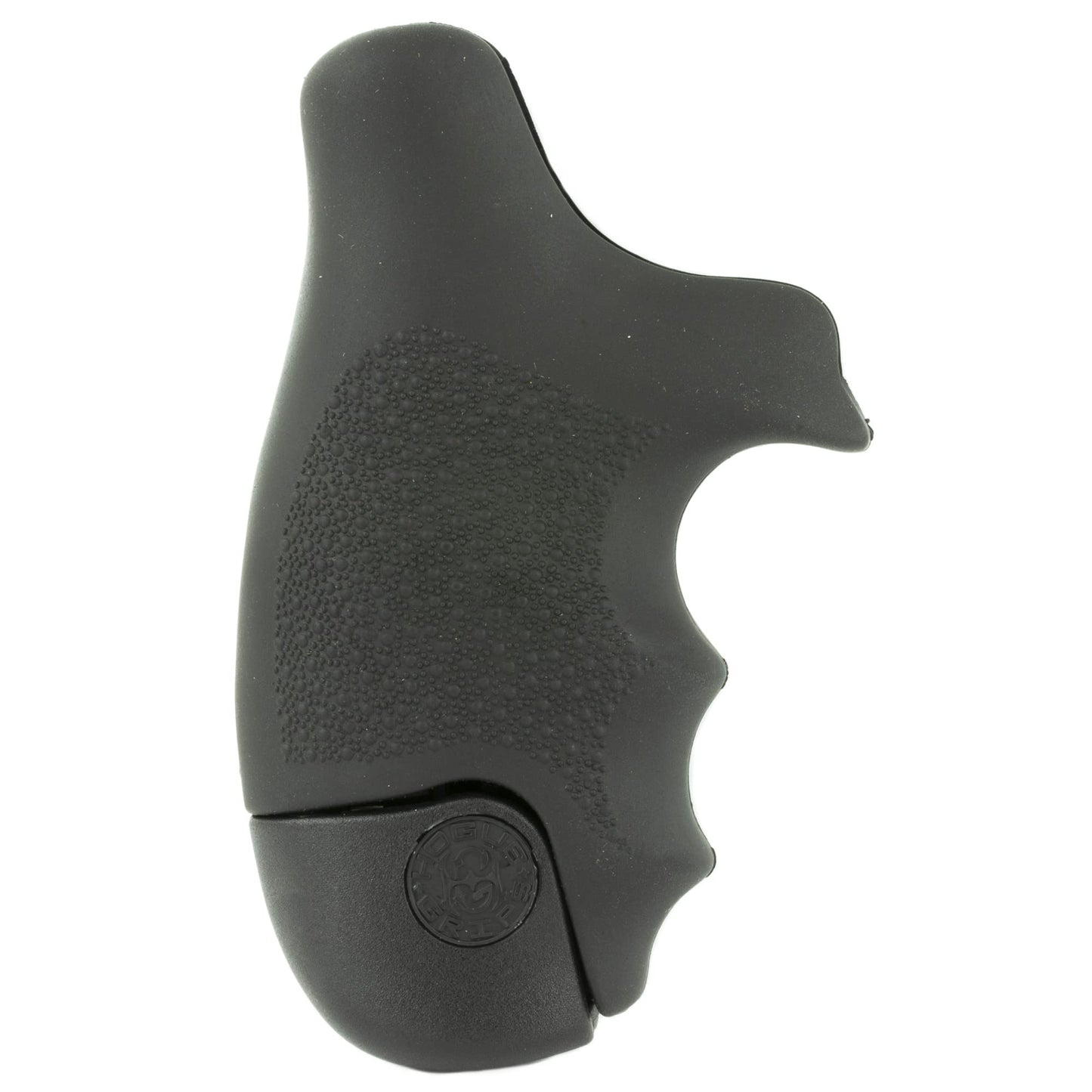 Hogue OverMolded Rubber Tamer Grip for S&W J-Frame Round Butt Centennial/Polymer Bodyguard 1.0, Black - 60020